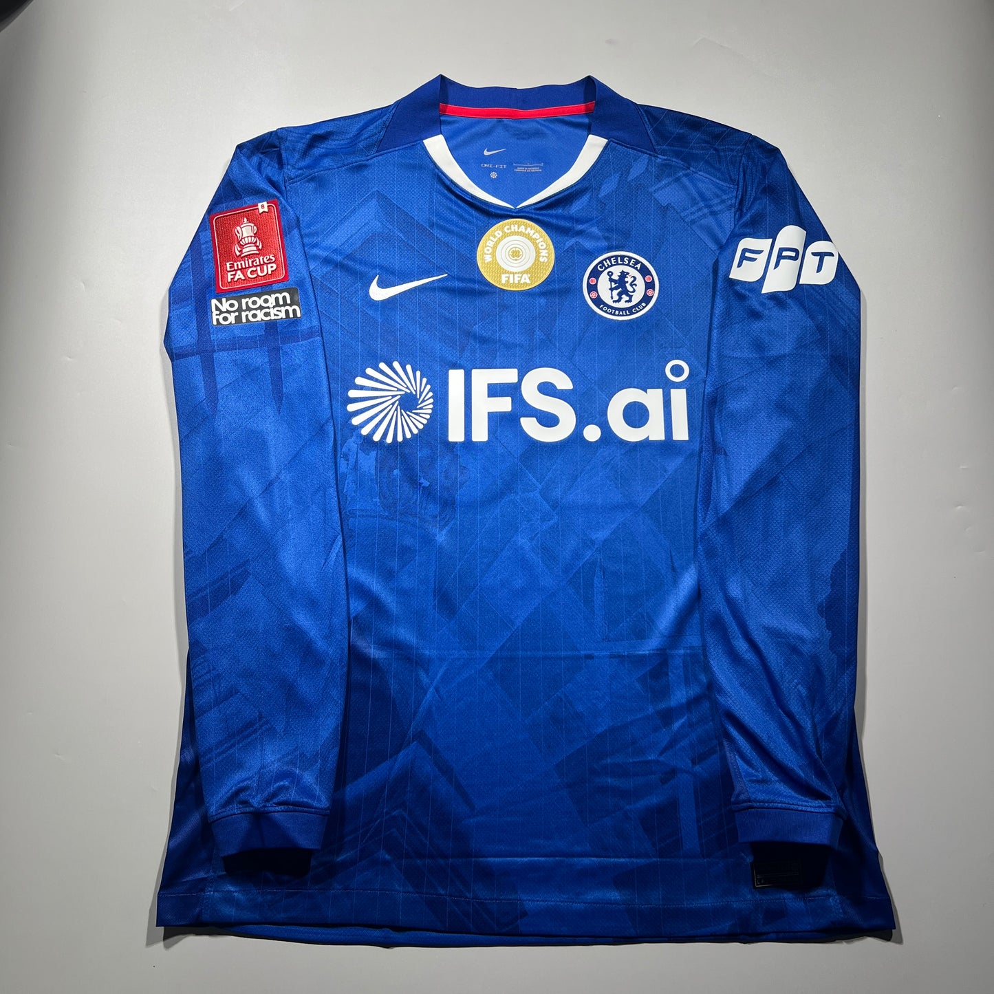 Official #10 Palmer 25/26 Chelsea Home Stadium Shirt Long Sleeve Size L FA Cup Nike HV9258-496