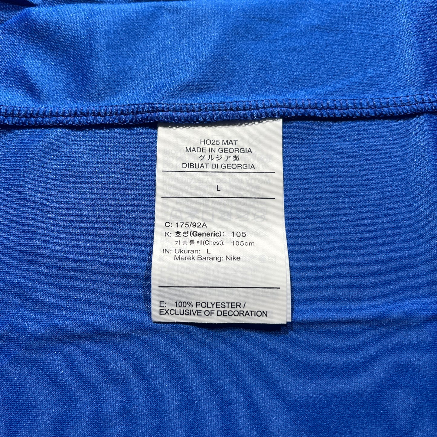 Official #10 Palmer 25/26 Chelsea Home Stadium Shirt Long Sleeve Size L FA Cup Nike HV9258-496