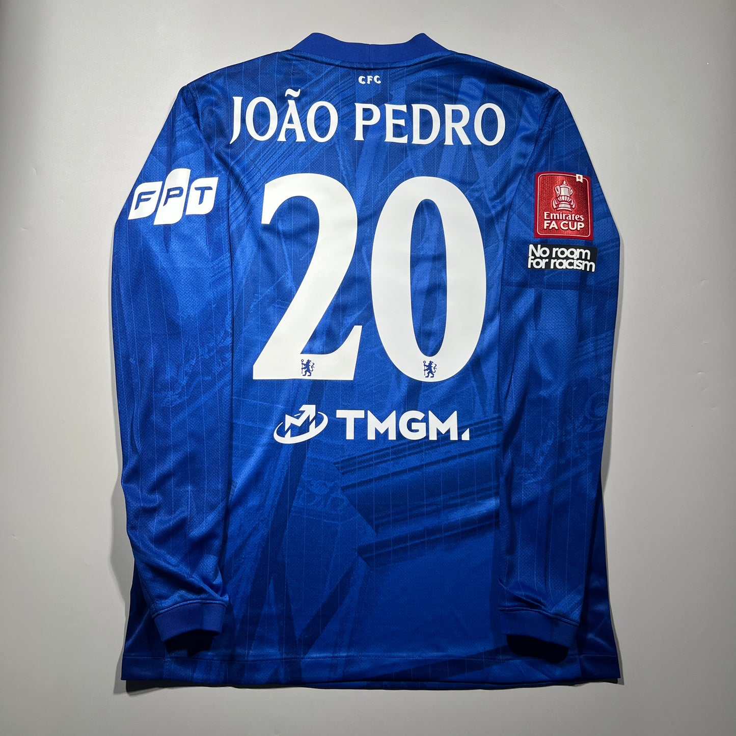 Official #20 Joao Pedro 25/26 Chelsea Home Stadium Shirt Long Sleeve Size M Nike HV9258-496