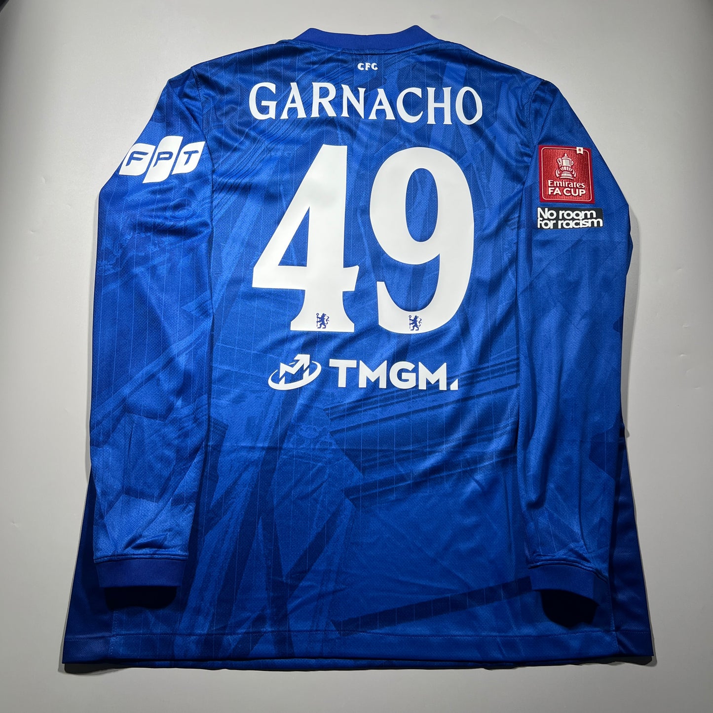 Official #49 Garnacho 25/26 Chelsea Home Stadium Shirt Long Sleeve Size XL FA Cup Nike HV9258-496