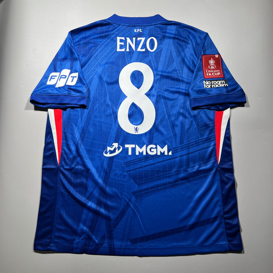 Official #８ Enzo 25/26 Chelsea Home Stadium Shirt FA cup Nike HJ4589-496
