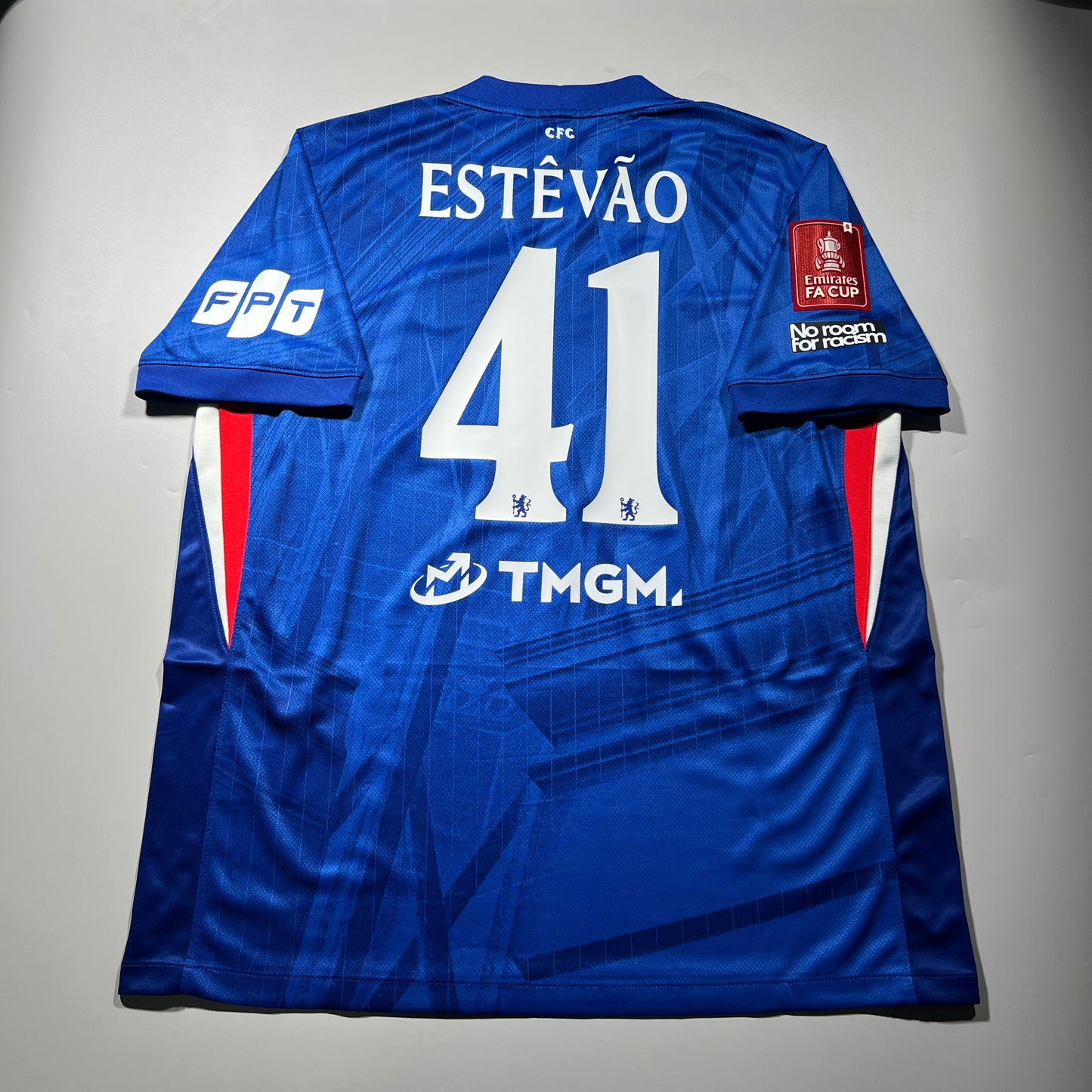 Official #41 Estevao 25/26 Chelsea Home Stadium Shirt FA Cup Nike HJ4589-496