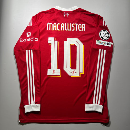 Official #10 Mac Allister 25/26 Liverpool Home Stadium Jersey Size L (JP: 2XL) Champions League Adidas JV6445