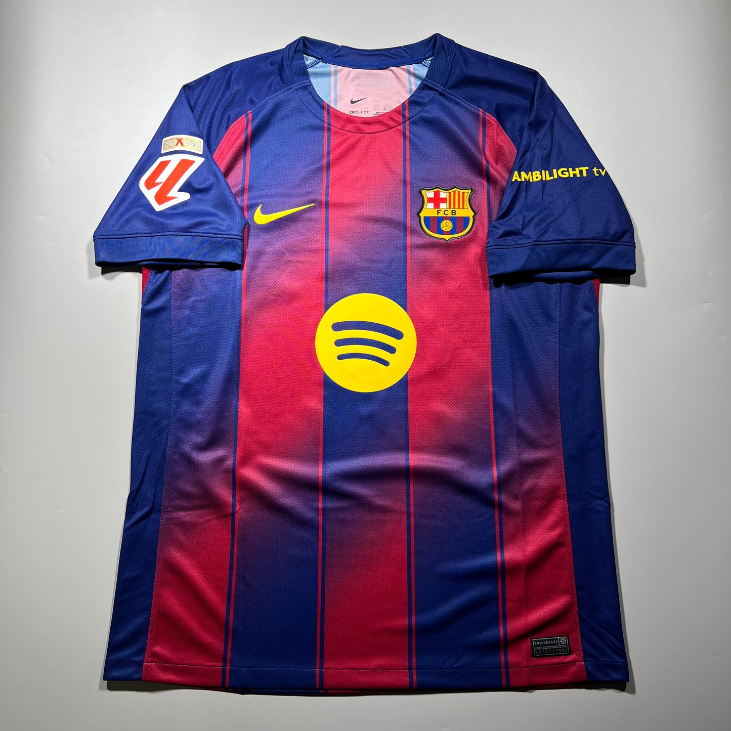 Official #22 Bernal 25/26 FC Barcelona Home Stadium Shirt Size L La Liga Nike HJ4590-456