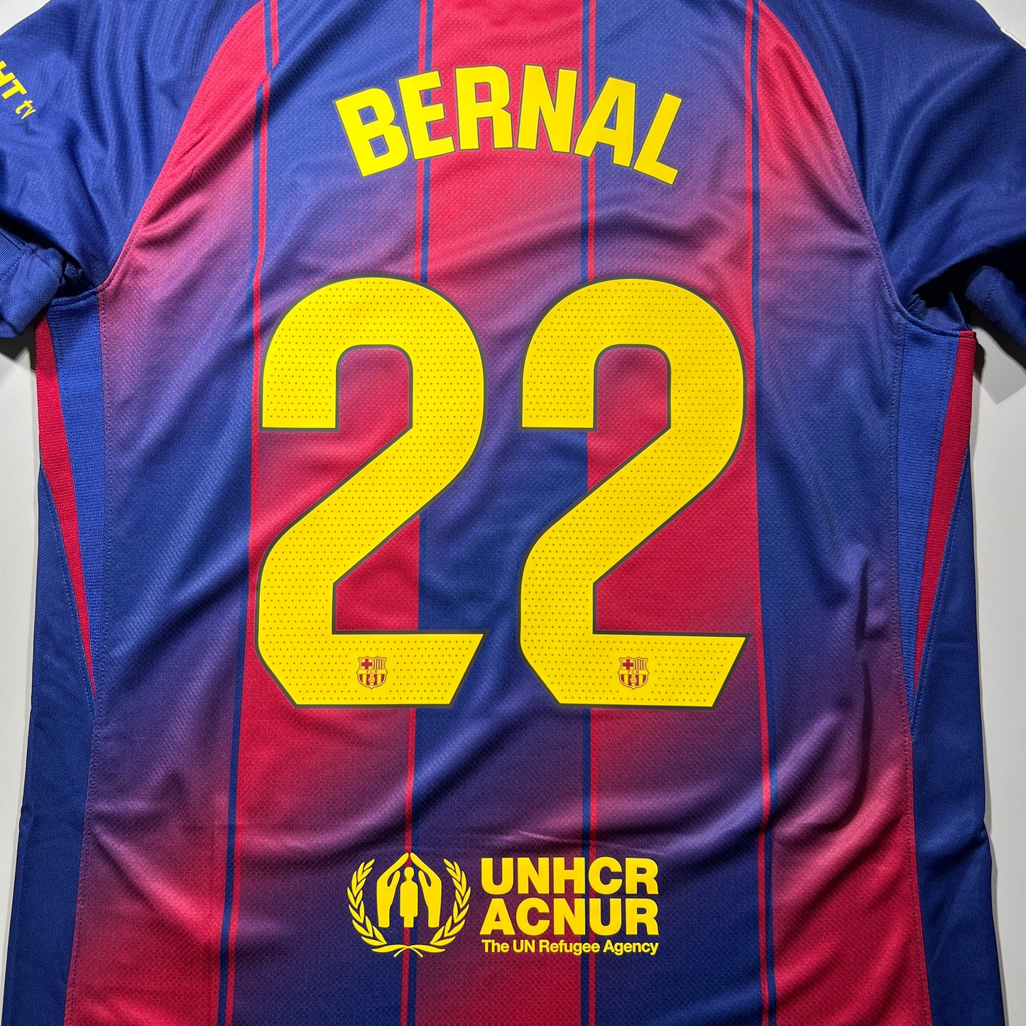 Official #22 Bernal 25/26 FC Barcelona Home Stadium Shirt Size L La Liga Nike HJ4590-456