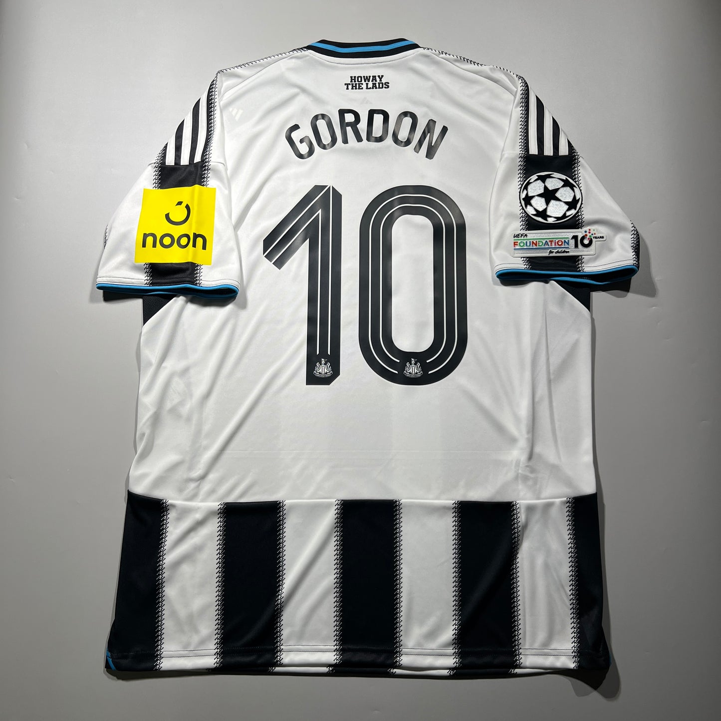 Official #10 Gordon 25/26 Newcastle Home Stadium Shirt Size L (JP:2XL) UCL Adidas JI7382