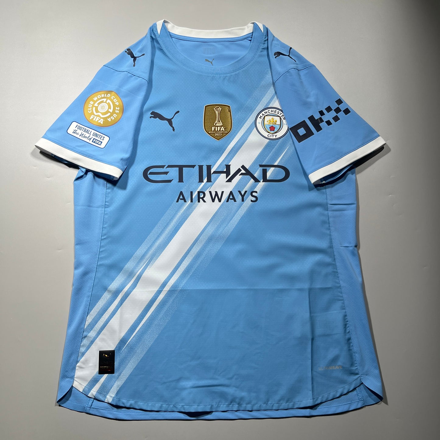 Official #47 Foden 25/26 Manchester City Home Authentic Shirt Size L CWC2025 Puma 780336_01