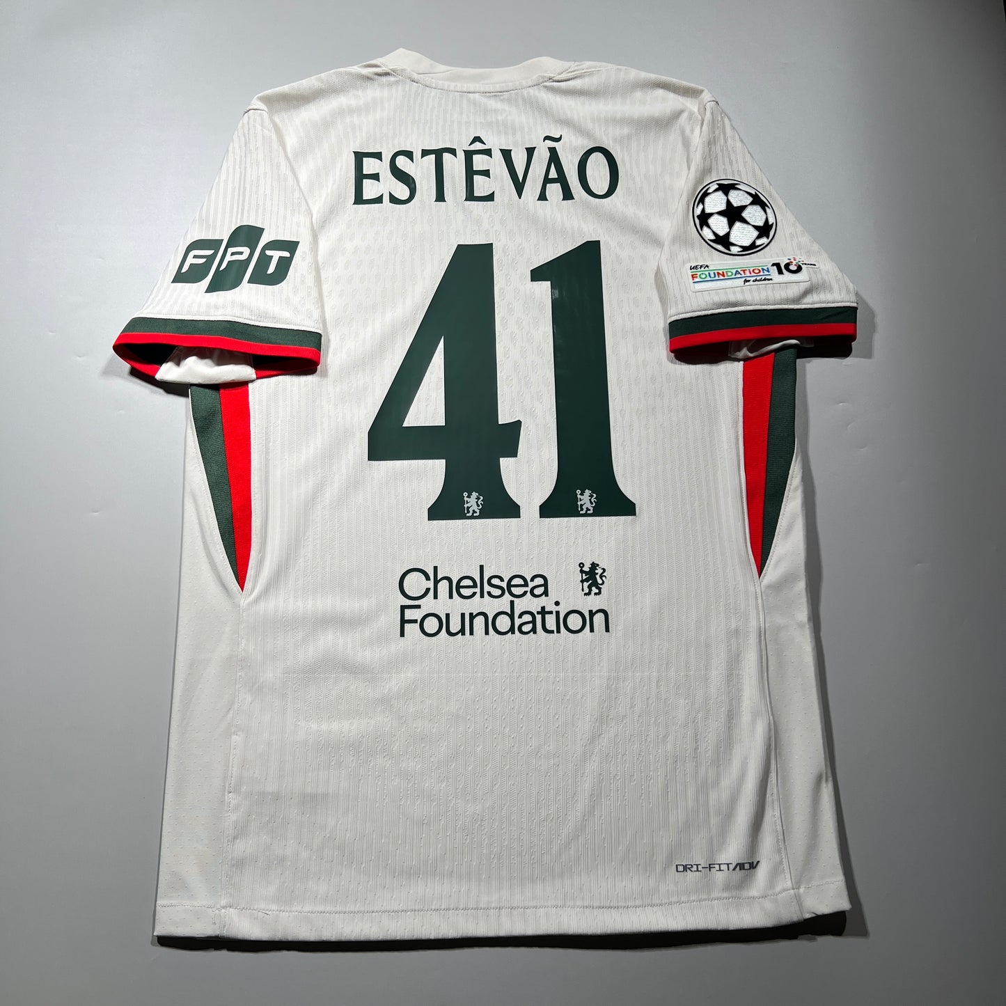 Official #41 Estevao 25/26 Chelsea Away Authentic Shirt UCL Nike HJ4553-031