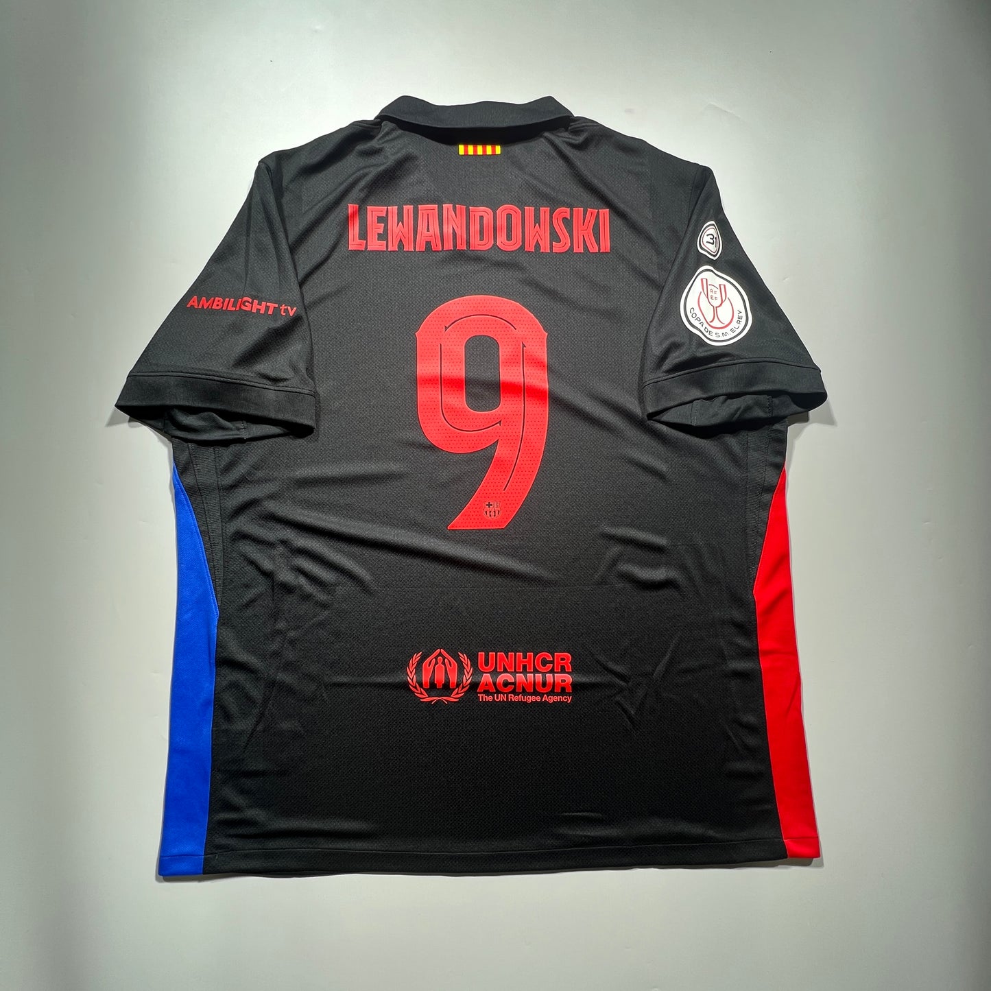 [Pre-Order] Official #9 Lewandowski 24/25 FC Barcelona Away Stadium Shirt Copa Del Rey Nike FN8792-010