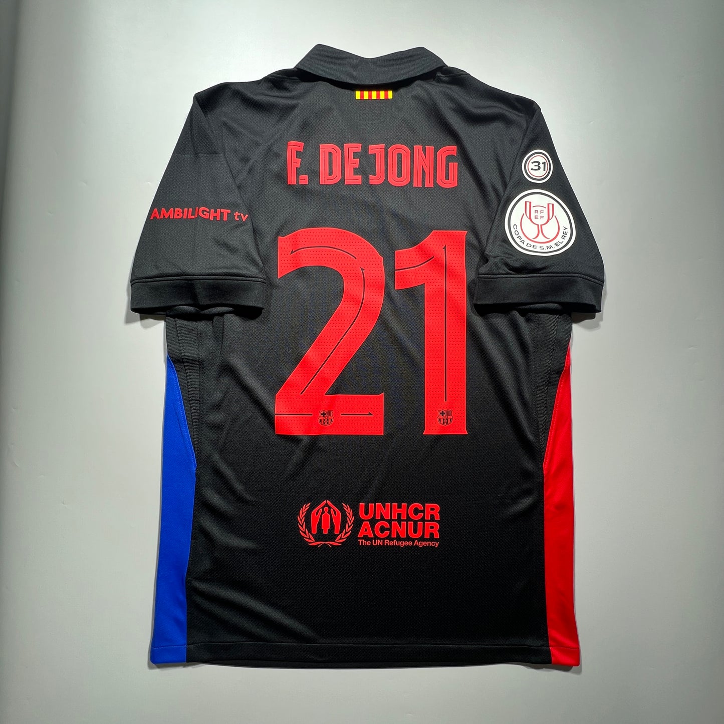 [Pre-Order] Official #21 F.De Jong 24/25 FC Barcelona Away Stadium Shirt Copa Del Rey Nike FN8792-010