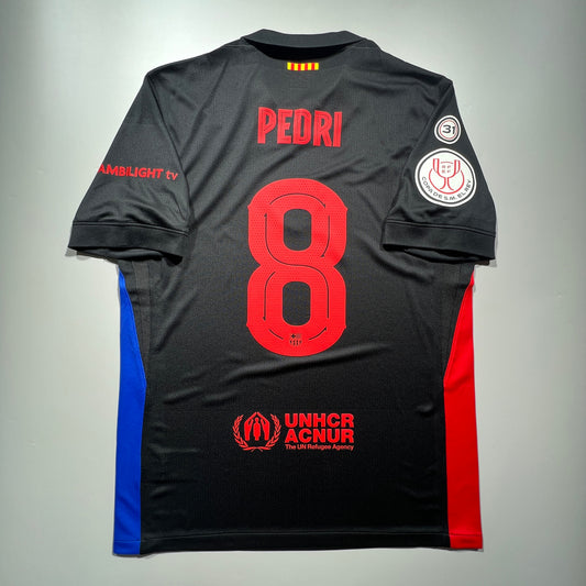 [Pre-Order] Official #8 Pedri 24/25 FC Barcelona Away Stadium Shirt Copa Del Rey Nike FN8792-010