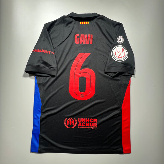 [Pre-Order] Official #6 Gavi 24/25 FC Barcelona Away Stadium Shirt Copa Del Rey Nike FN8792-010