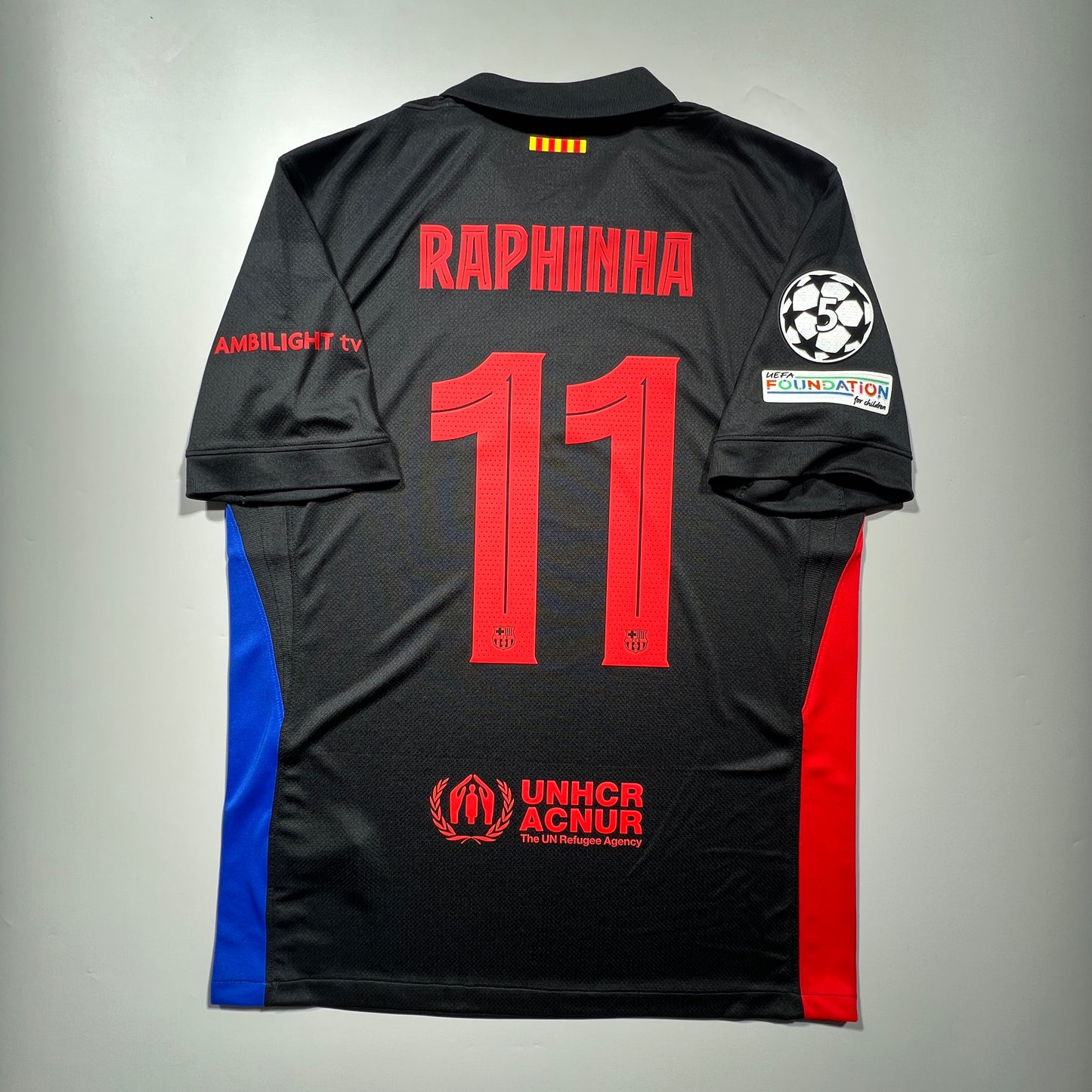 [Pre-Order] Official #11 Raphinha 24/25 FC Barcelona Away Stadium Shirt UCL Nike FN8792-010