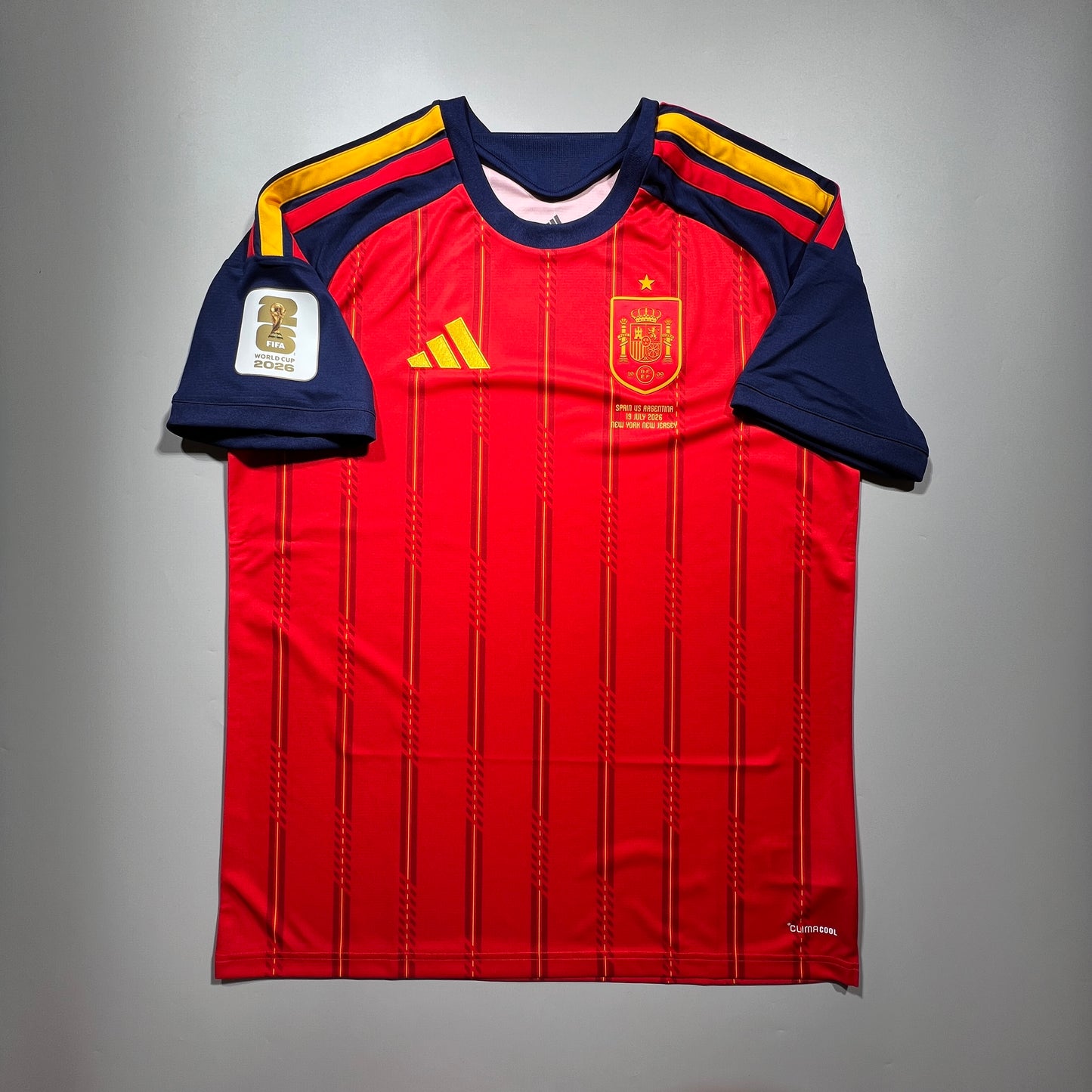 [Pre-Order] Official 2026 Spain 1-Star Home Stadium Shirt WC2026 Final Adidas JN4390