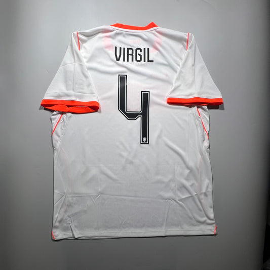 Official #4 Virgil 2026 Netherlands Away Stadium Shirt Nike IB5391-100