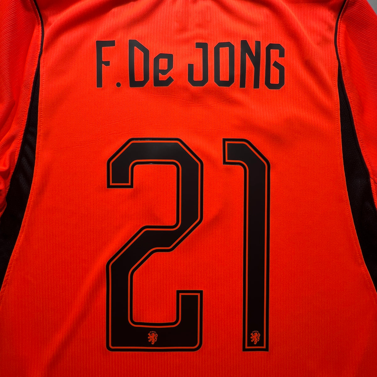 Official #21 F. De Jong 2026 Netherlands Home Stadium Shirt Nike IB5334-809