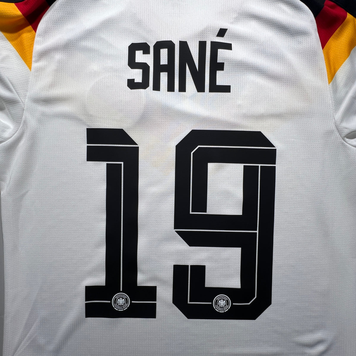 Official #19 Sane 2026 Germany Home Stadium Long Sleeve Shirt Size S/M (JP: L) Adidas JM1380