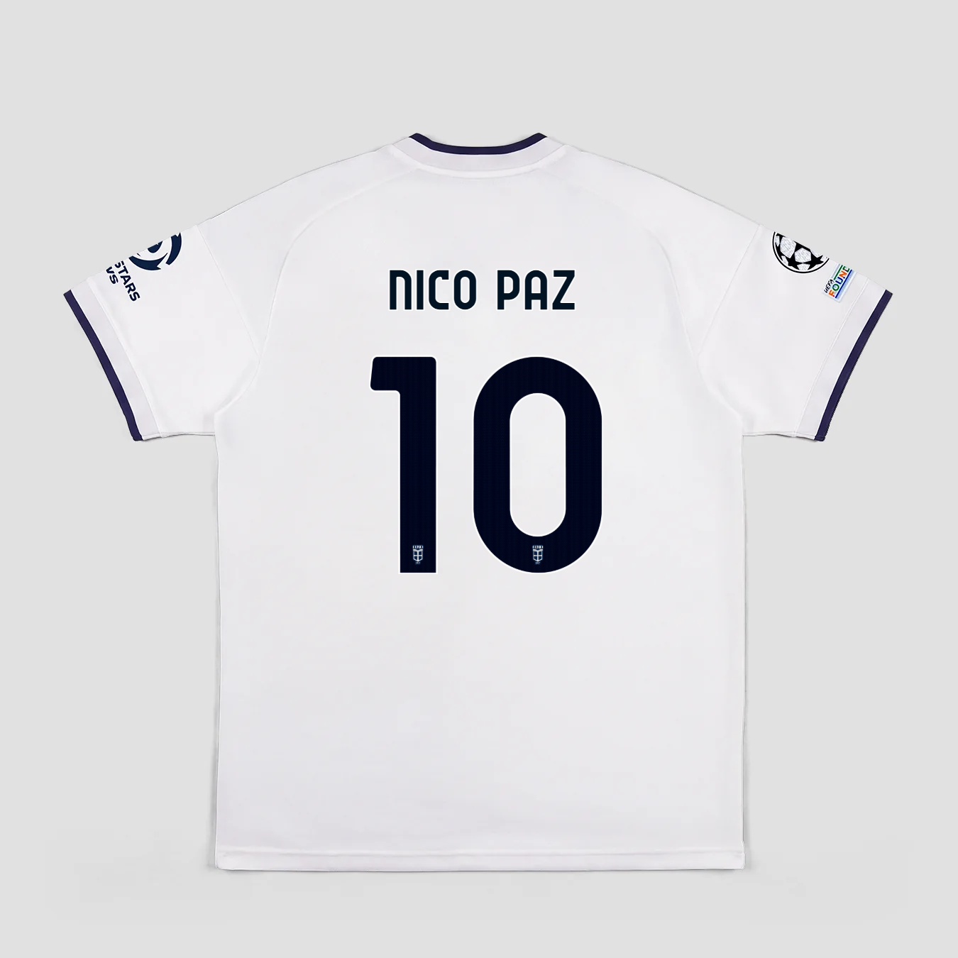[Pre-Order] Official #10 Nico Paz 26/27 Como 1907 Away Stadium Shirt UCL EU Edition Adidas