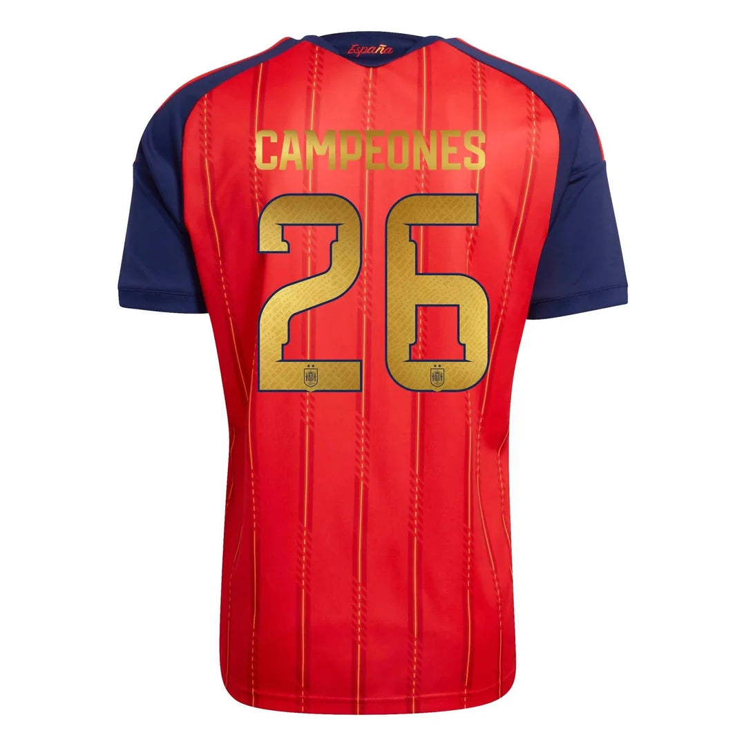[Pre-Order] 2026 Spain Home Stadium 2-Star Winners Shirt Adidas KF4411