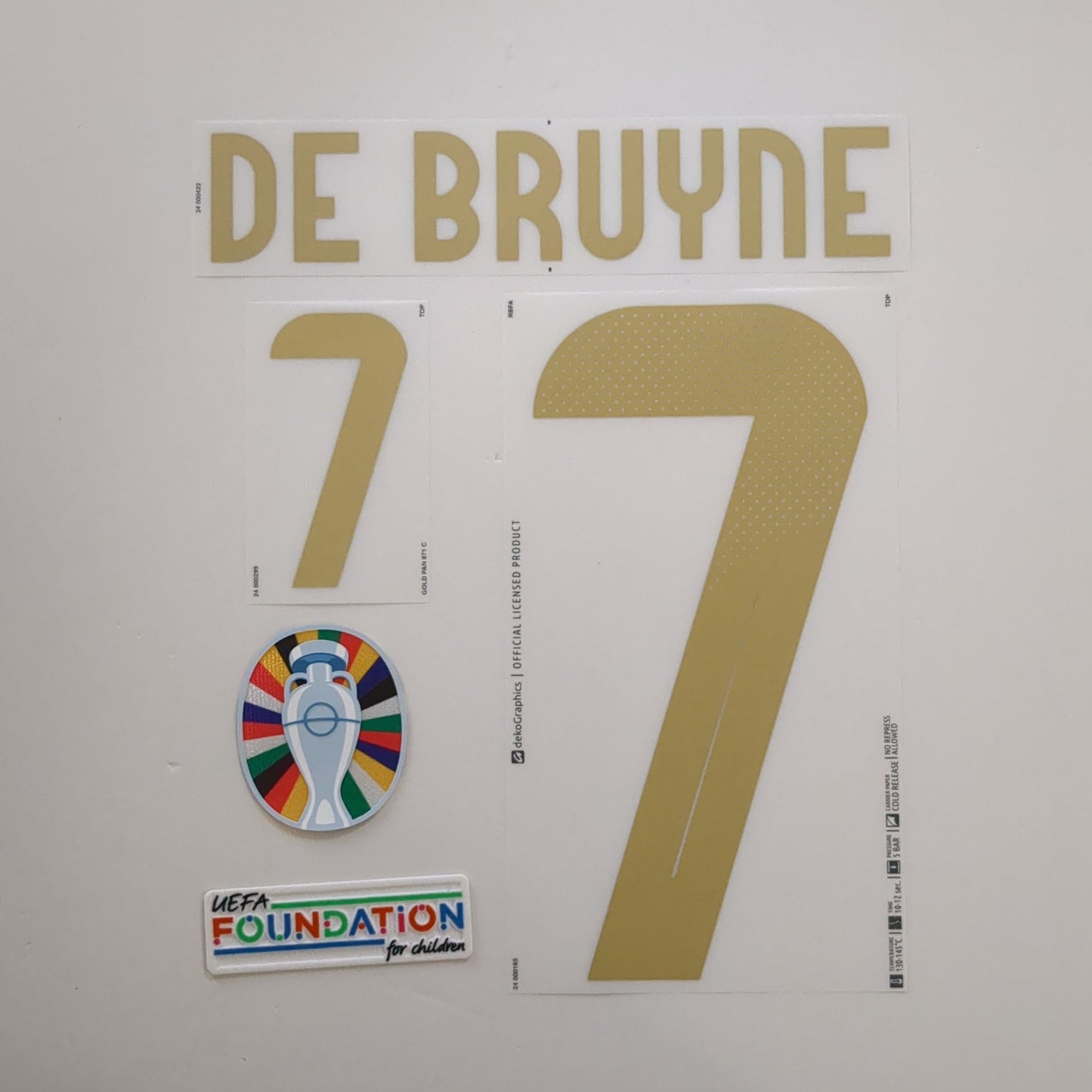 DE BRUYNE Belgium 24-25 Home EURO2024 Pack